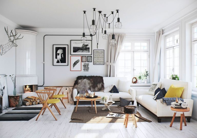 Salon de style Scandinave: Idées déco et aménagement