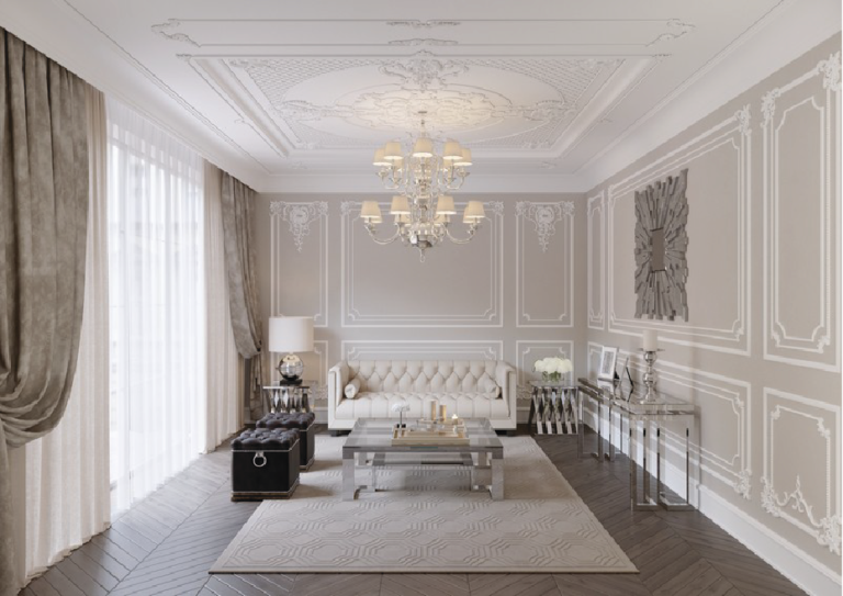Salon baroque: Conception et décoration modernes