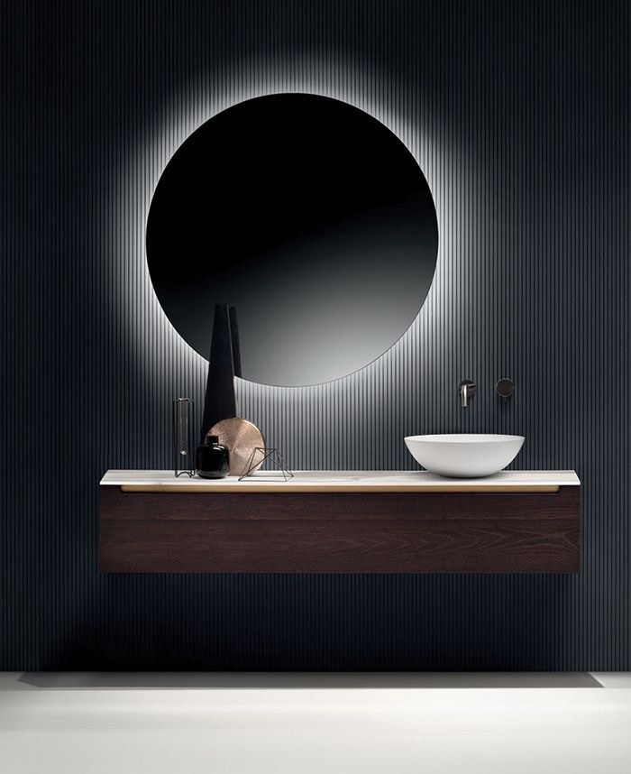 Miroirs dans la salle de bain: décor, types, formes, rétro-éclairage