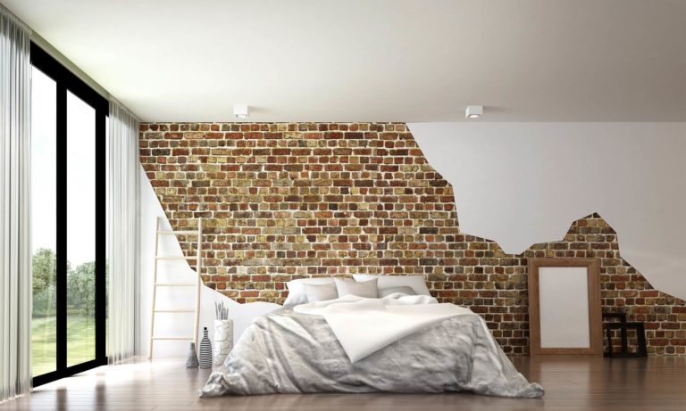 Mur d’accent en brique: caractéristiques, styles, couleurs et idées déco pour différentes pièces