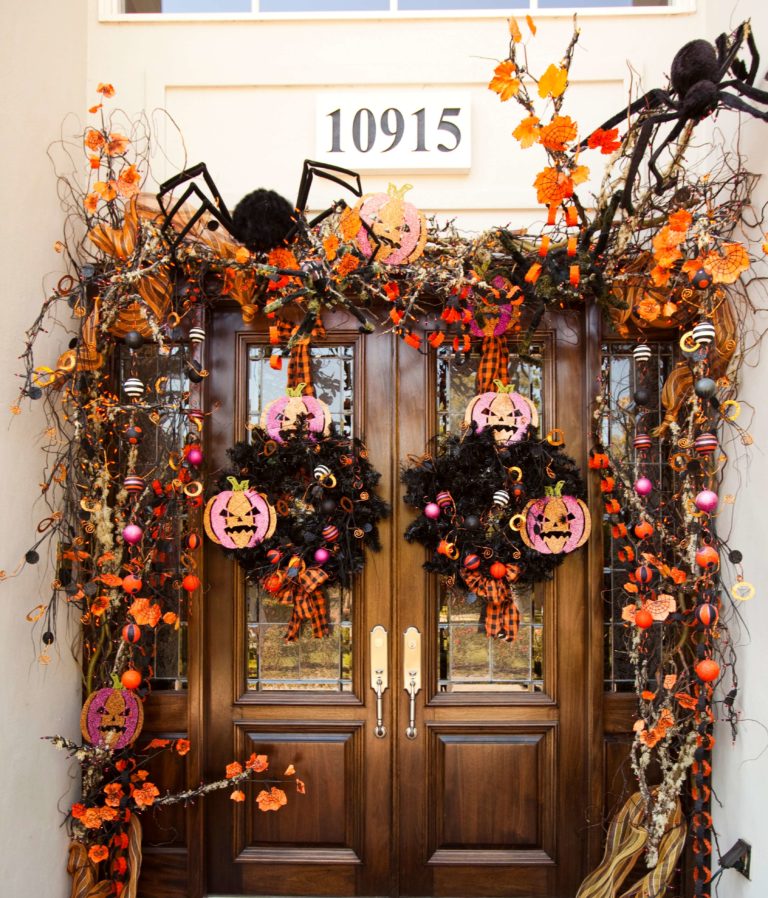 Décoration porte Halloween 2023: conseils utiles et dernières tendances + 30 photos